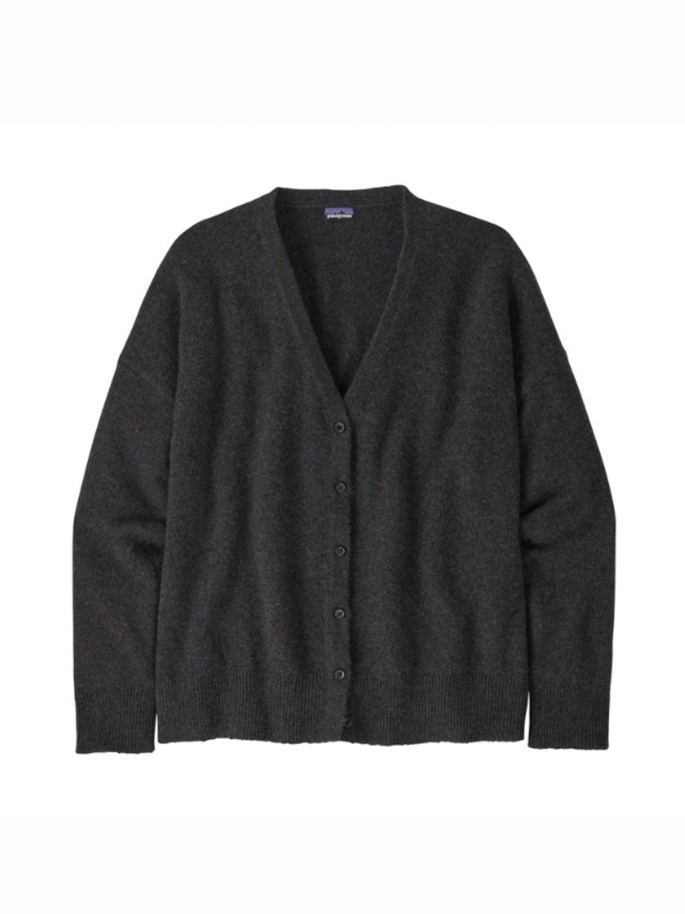 Patagonia Women's Recycled Cashmere Cardigan Size Medium Ink Black Charcoal
